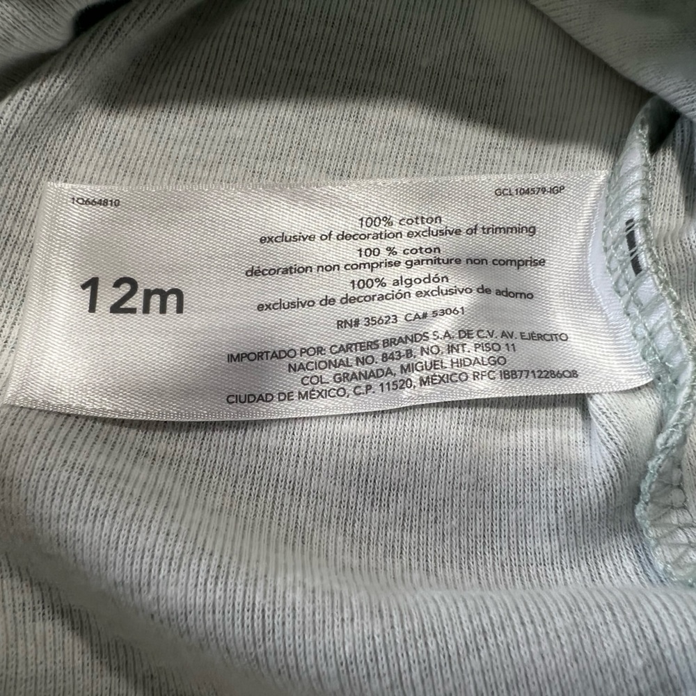 NWT Carter's Child of Mine Baby Unisex Bodysuits, 3-Pack, 12m - Picture 10 of 12